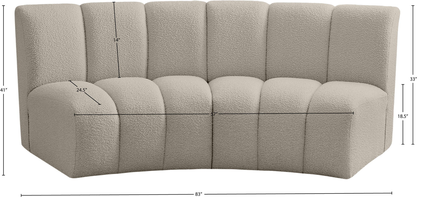 Infinity - 2 Piece Boucle Modular Sectional
