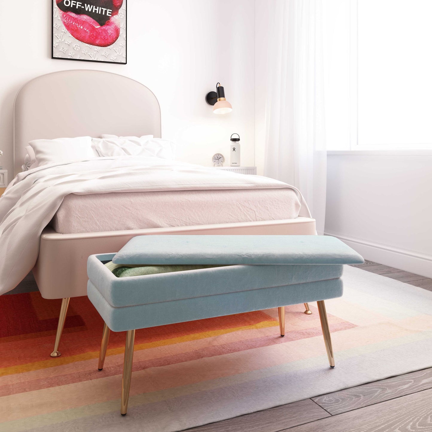 Ziva - Velvet Storage Bench