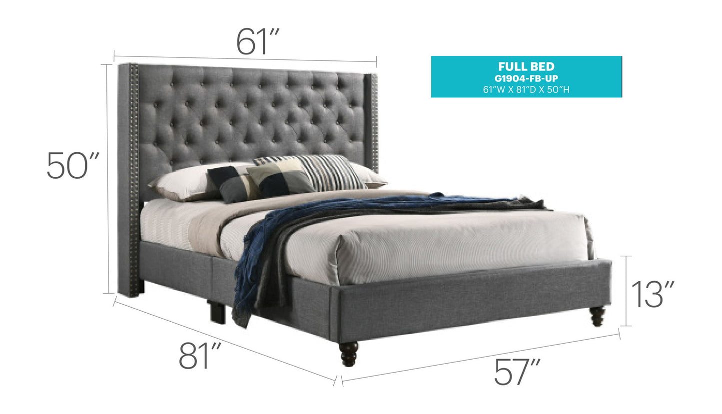 Glory Furniture - Julie - Fabric Upholstered Bed