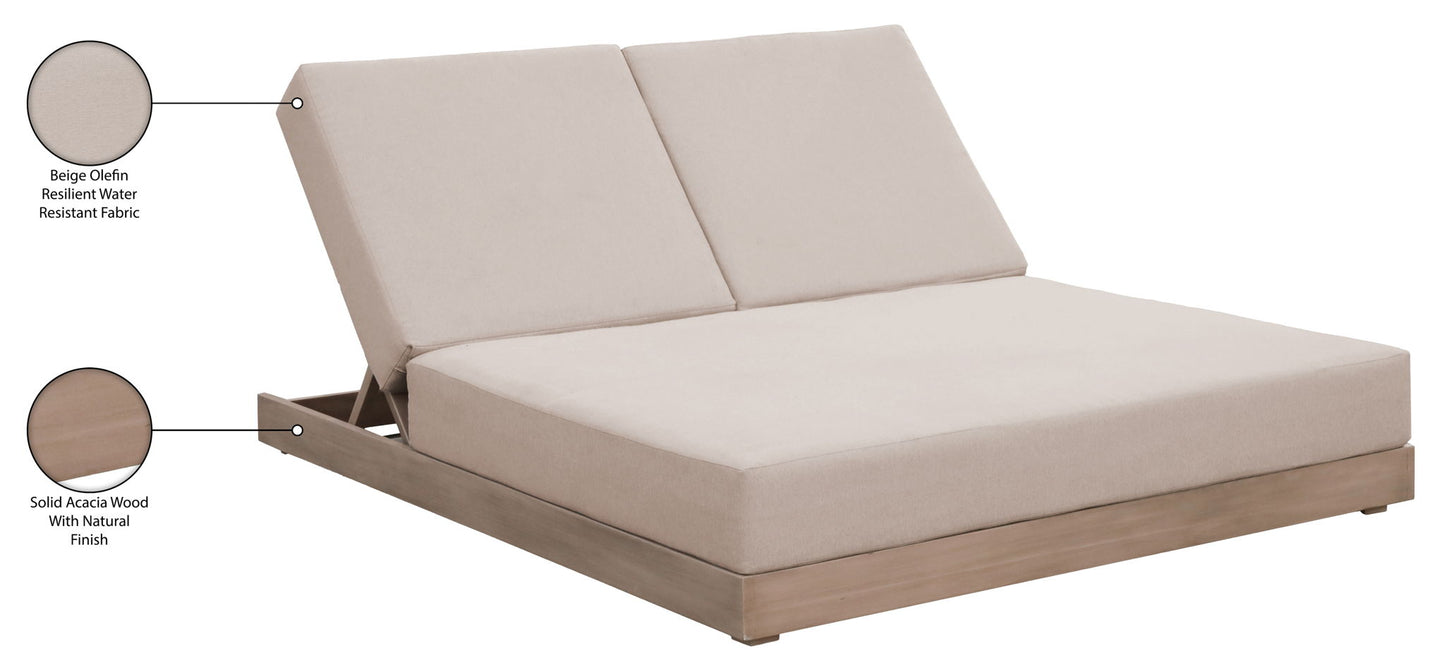 Solace - Olefin Performance Fabric Outdoor Patio Double Lounge Chair