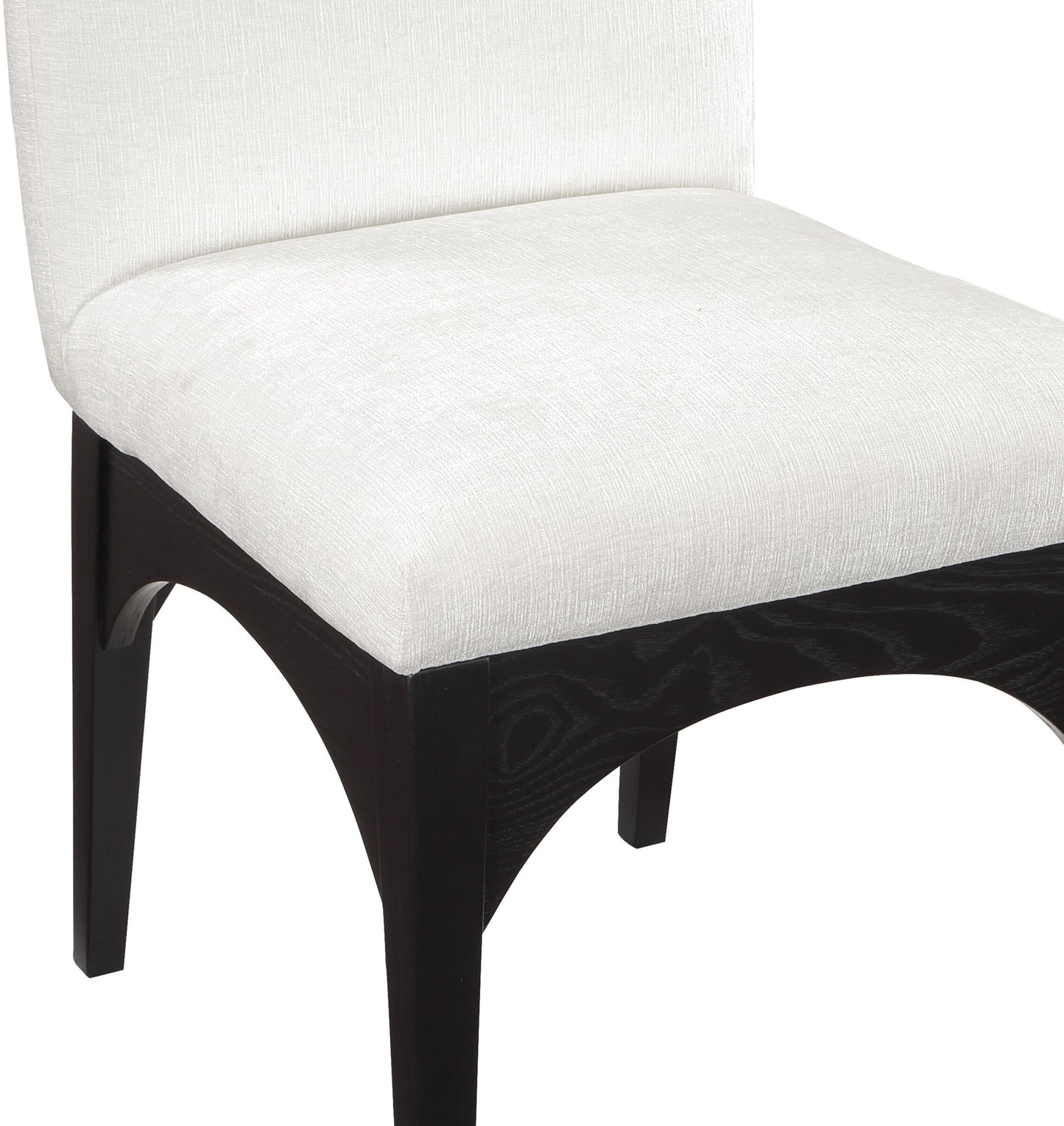 Waldorf - Chenille Dining Side Chair With Black Legs