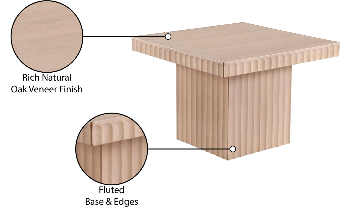 Spencer - 15" Oak Veneer Coffee Table