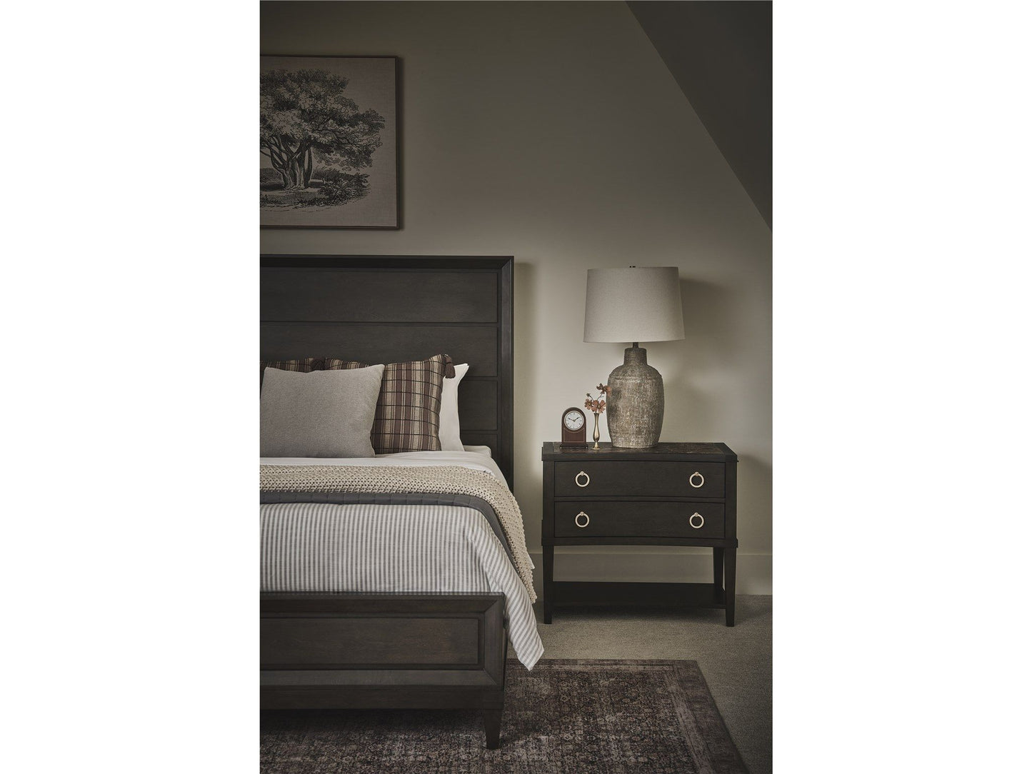 Fenwick - Emperador Nightstand - Dark Brown