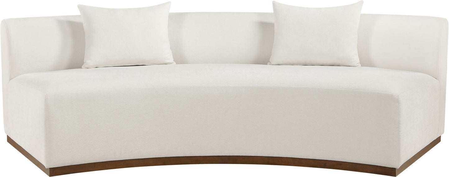 Avanti - 104" Chenille Fabric Upholstered Sofa