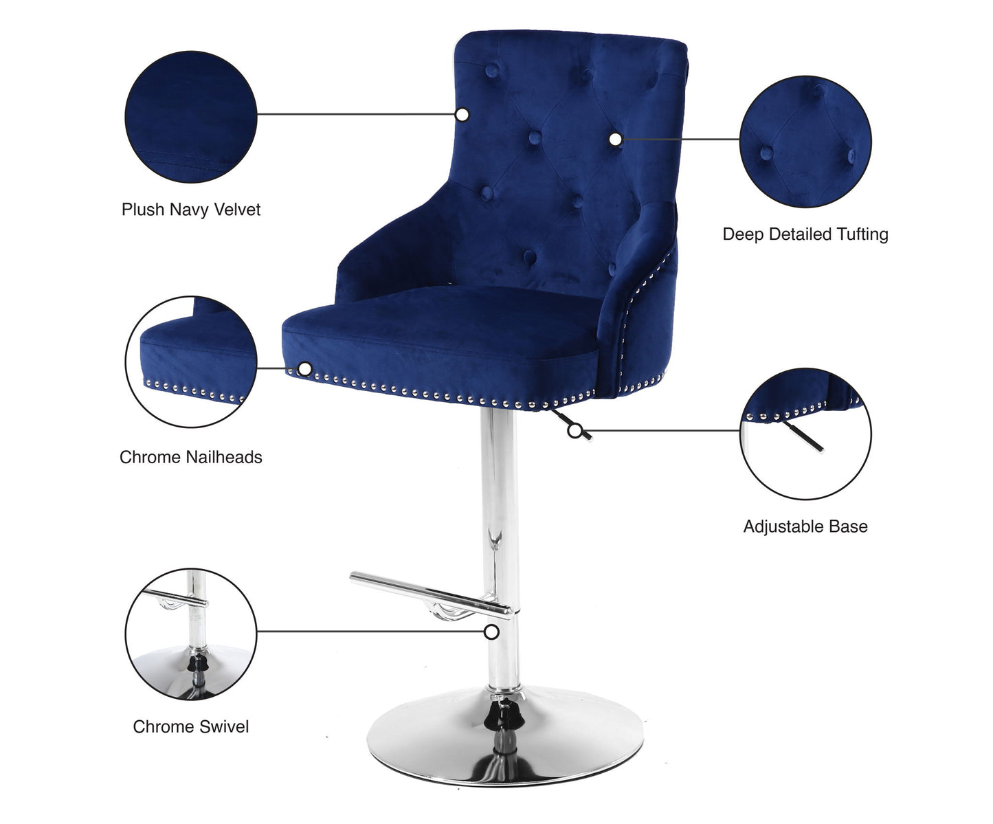 Claude - Adjustable Stool Swivel