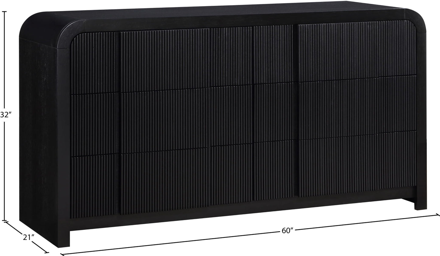 Fluted - Dresser