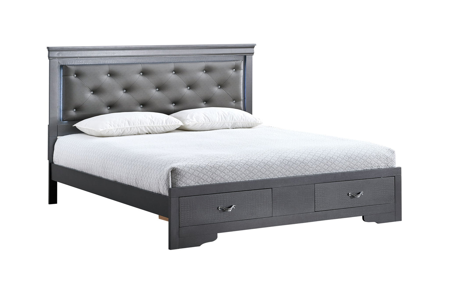 Glory Furniture - Lorana - Storage Bed With LED