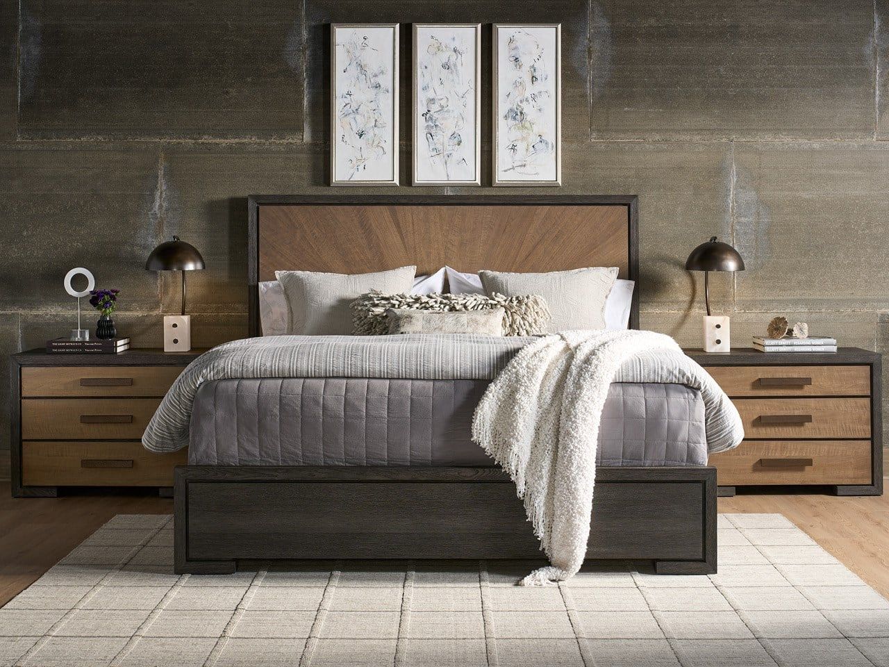 Modern / Mist & Veil - Panel Bed