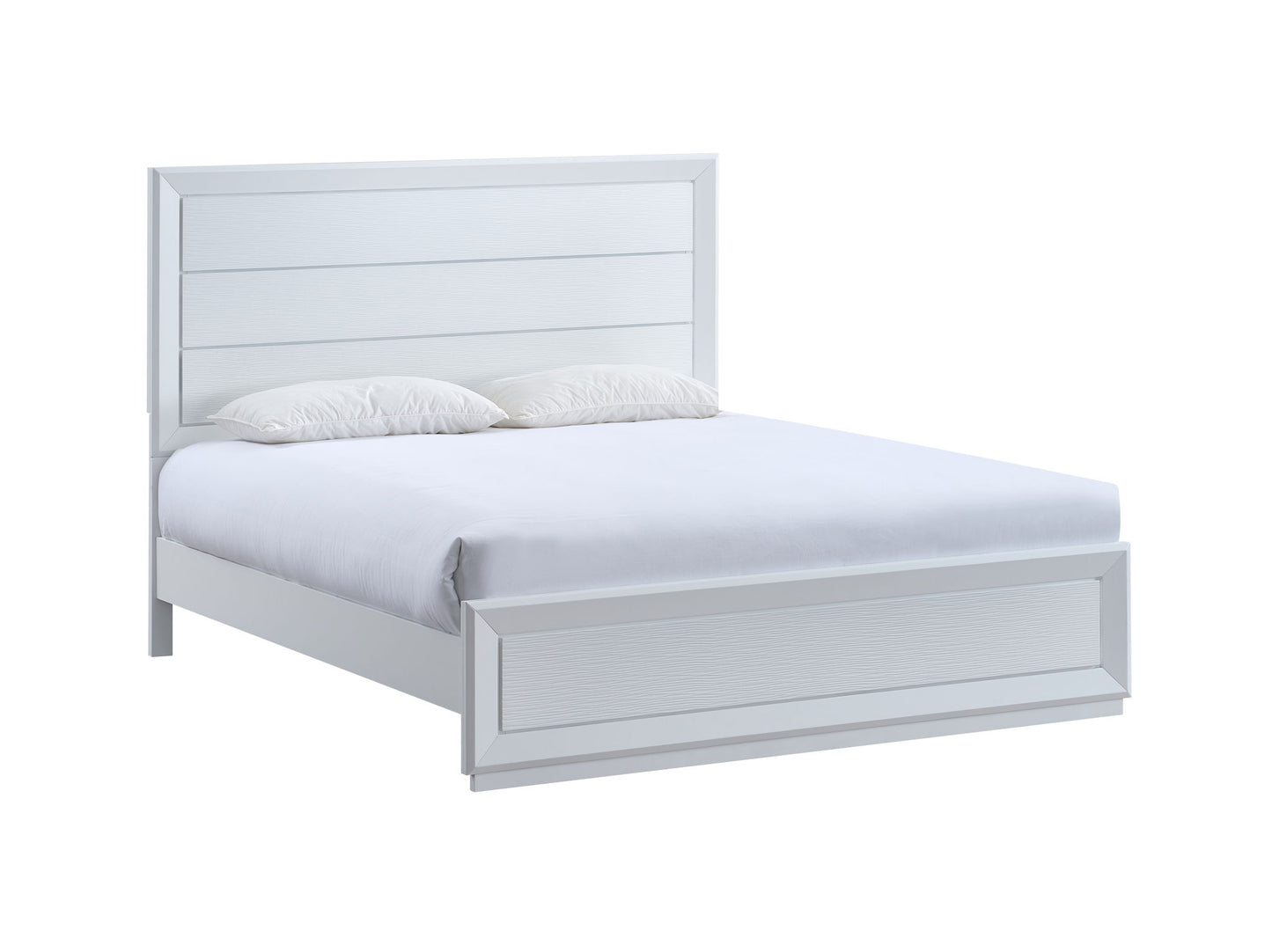 Mars - Queen Bed - White