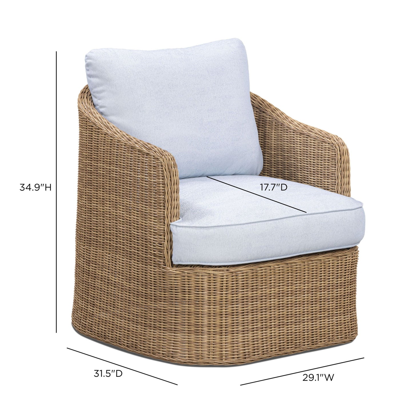 Axel - Boucle Outdoor Accent Chair