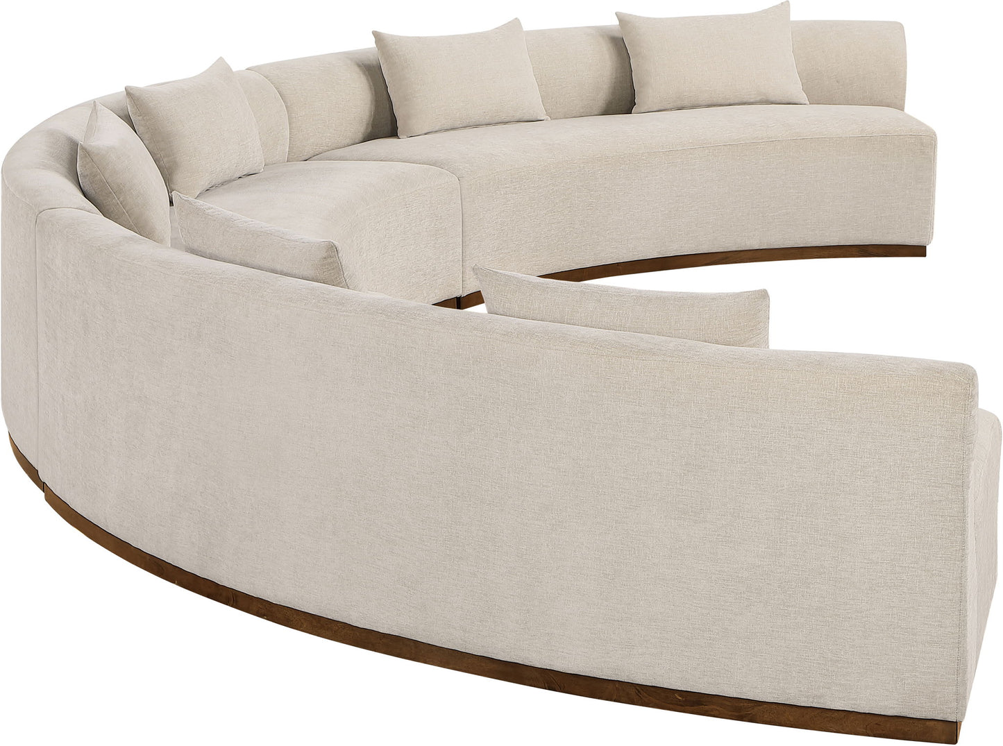 Avanti - Chenille Fabric Upholstered 3 Piece Modular Sectional