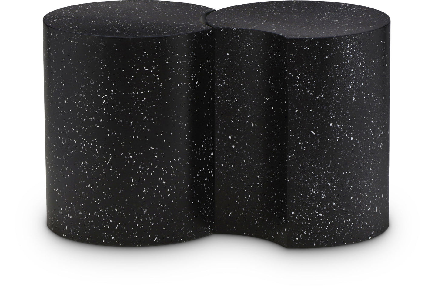 Dimple - 2 Piece Modular End Table - Terazzo Finish