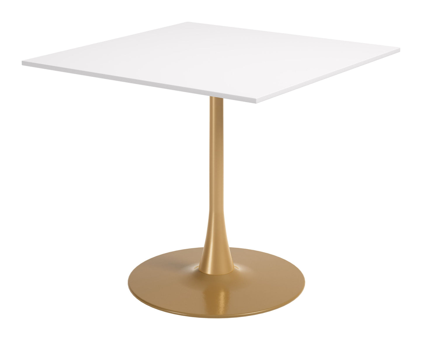 Epas - Dining Table - White / Gold