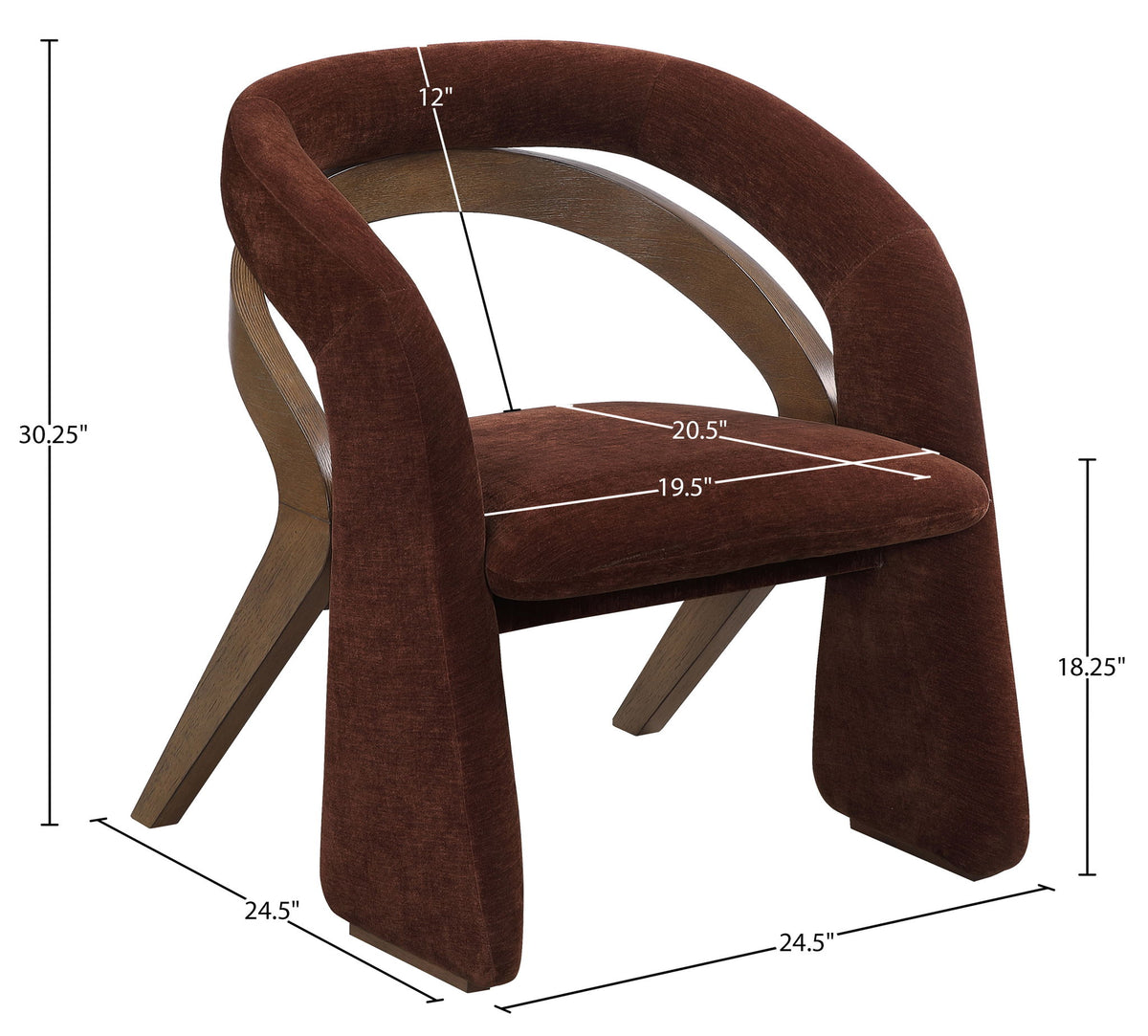 Riven - Fabric Upholstered Dining Chair