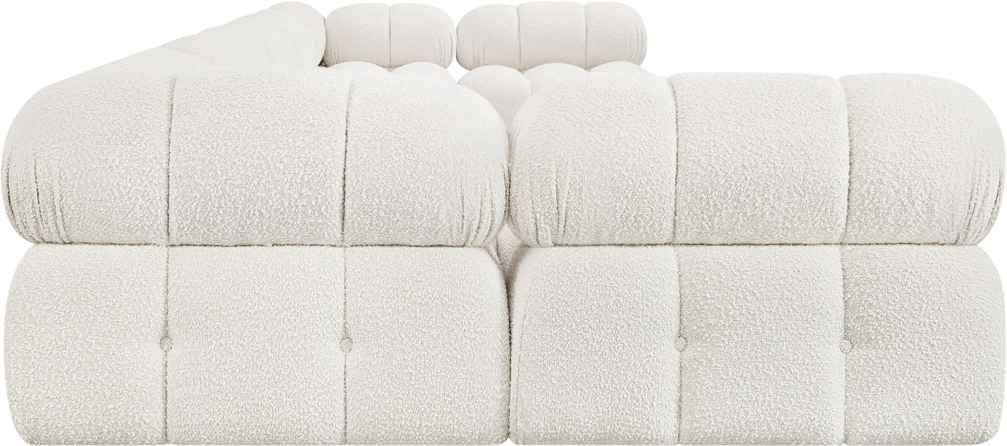 Ames - 7 Piece Boucle Fabric Modular Sectional