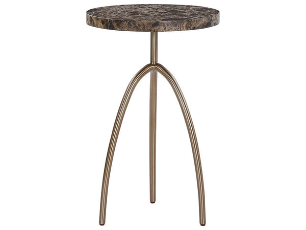 Fenwick - Emperador Table - Dusty Bronze