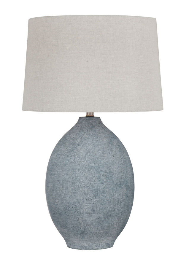 Leith - Table Lamp - Blue / Beige