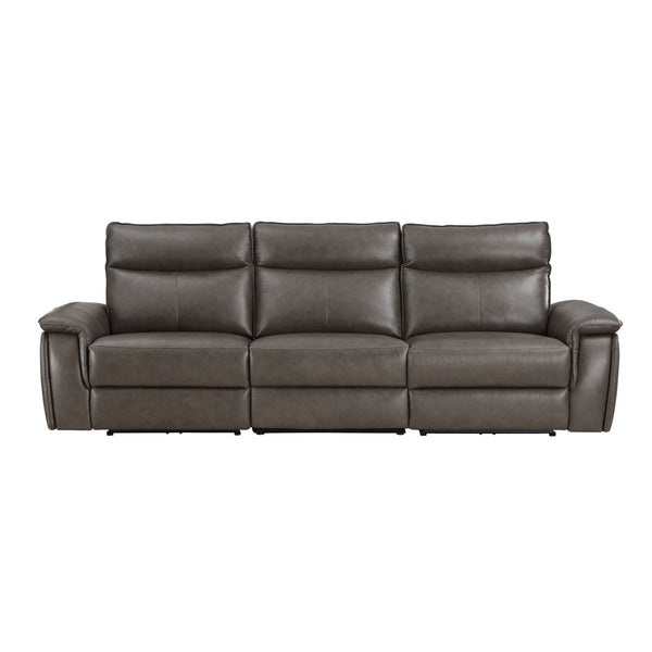 Maroni Power Double Reclining Sofa with Power Headrests