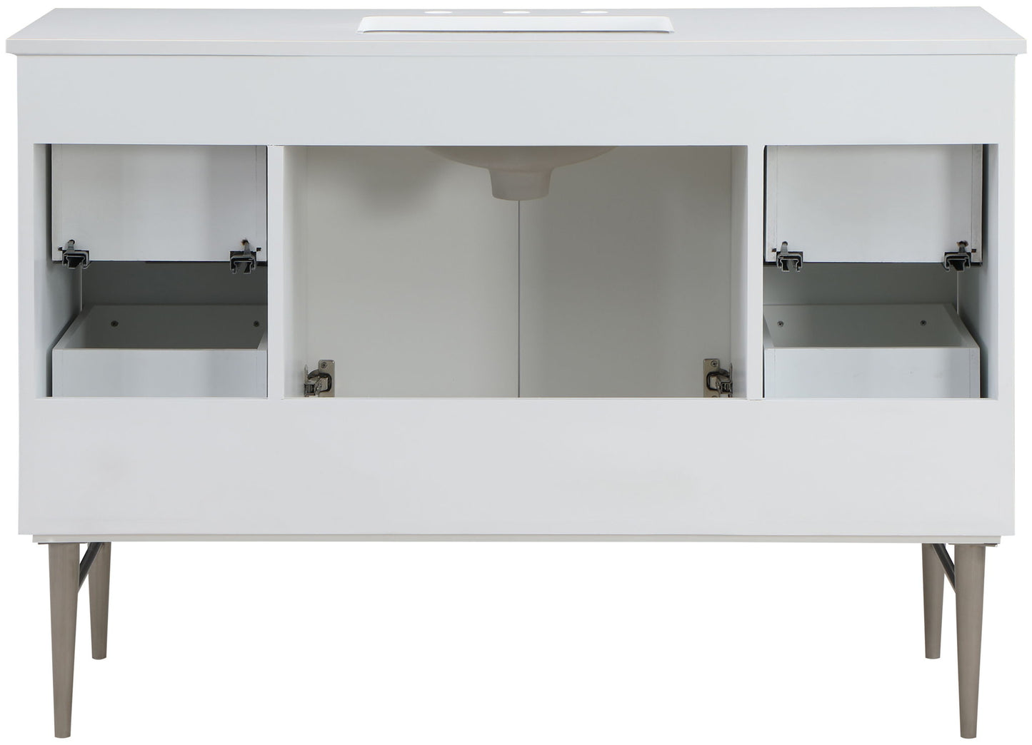 Modernist - Bathroom Vanity With Chrome Legs