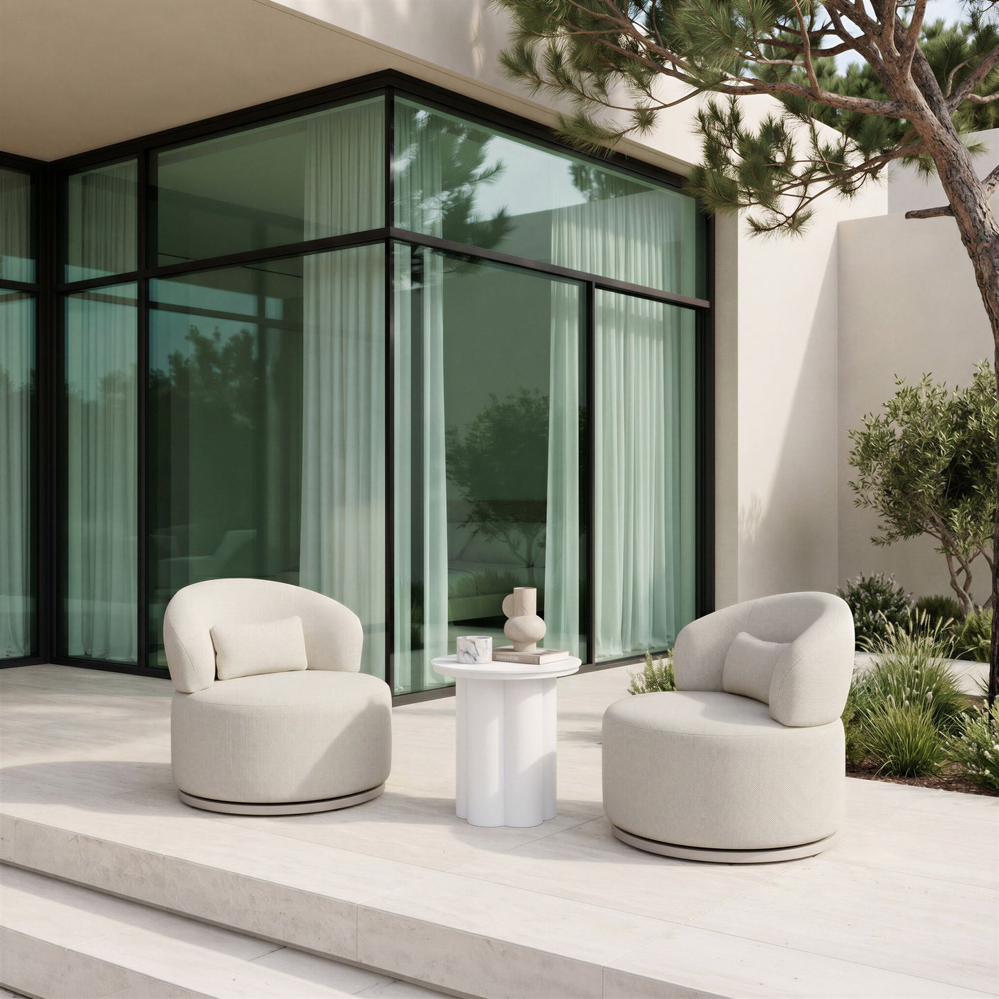 Sausalito - Swivel Chair - Beige