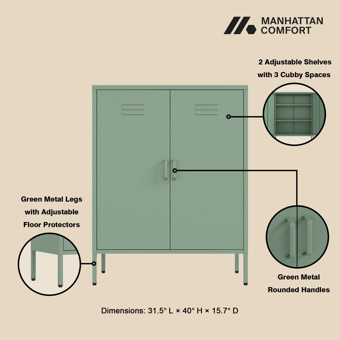Manhattan Naomi - Accent Cabinet