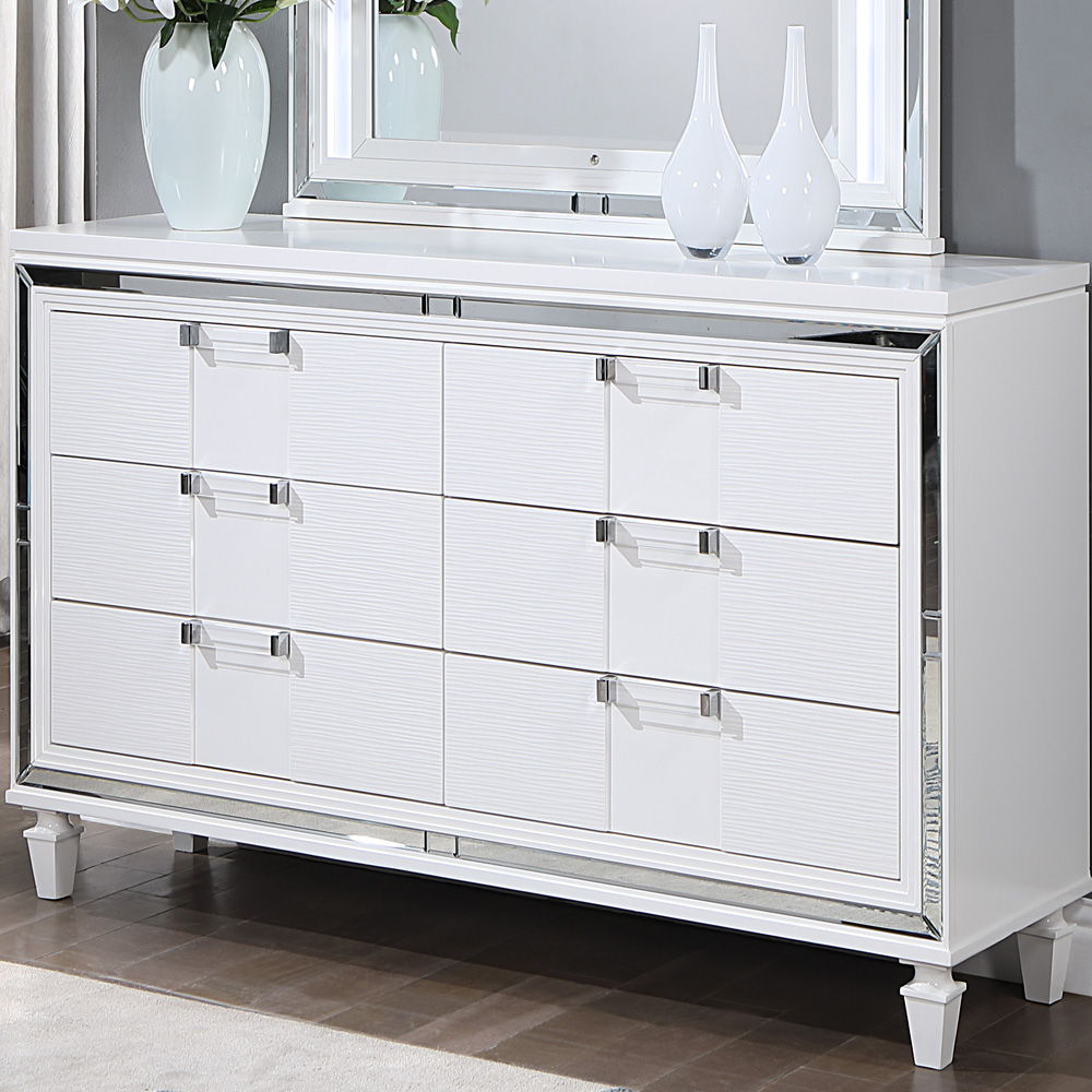 Genoa - Dresser - Sparkling White