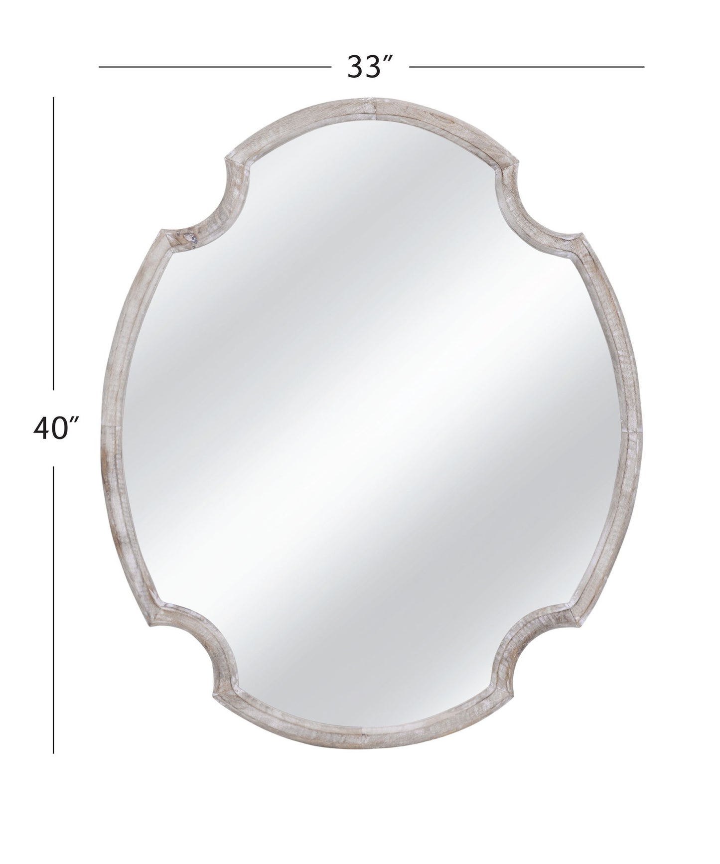 Fairvale - Wall Mirror - White Wash