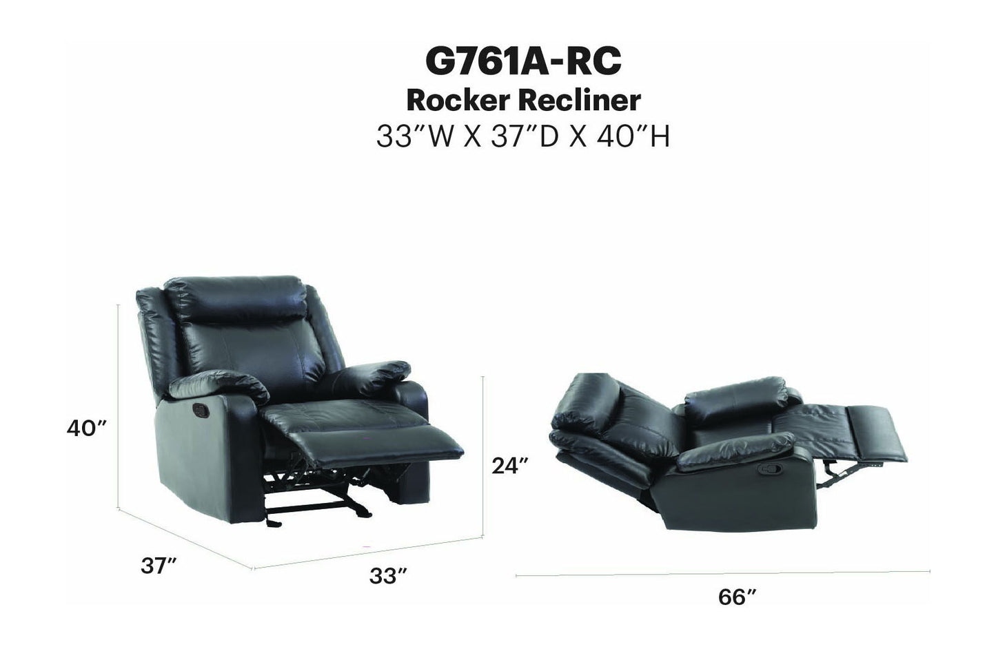 Glory Furniture - Ward - Rocker Recliner