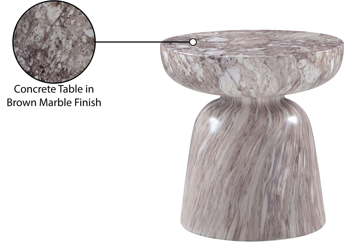 Avellino - Concrete End Table