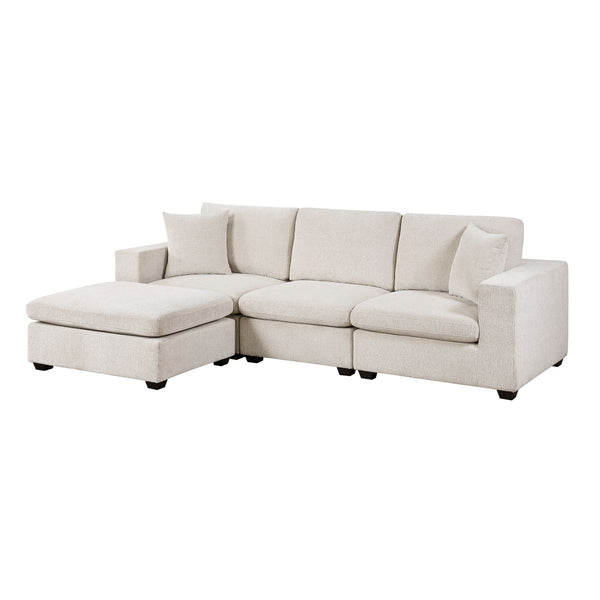Serenity 4-Piece Modular Sectional with Ottoman