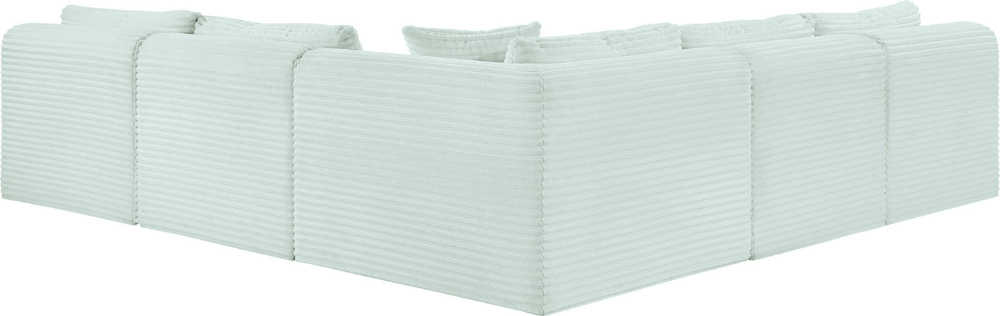 Shaggy - 5 Piece Modular Corner Armless Sectional