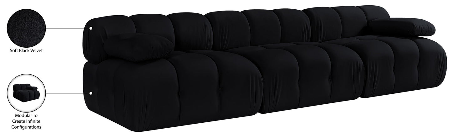 Orin - Velvet 3 Piece Modular Sofa
