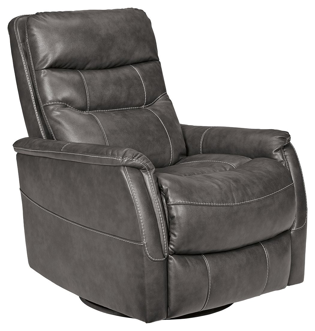 Riptyme - Swivel Glider Recliner - Quarry