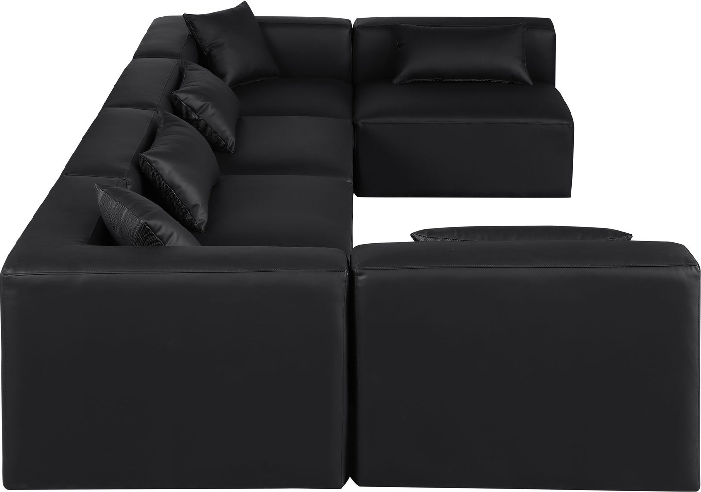Cube - 6 Piece Modular Armless Sectional