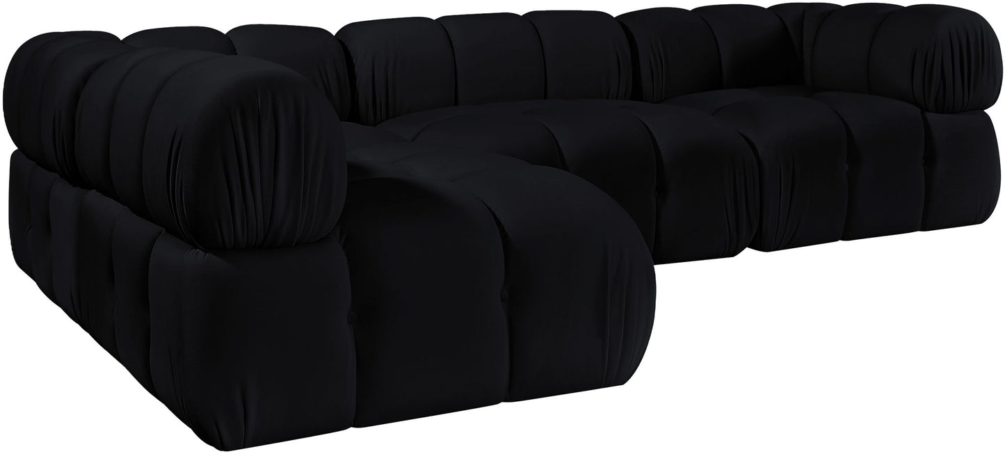 Orin - Fabric Velvet 4 Piece Modular Sectional