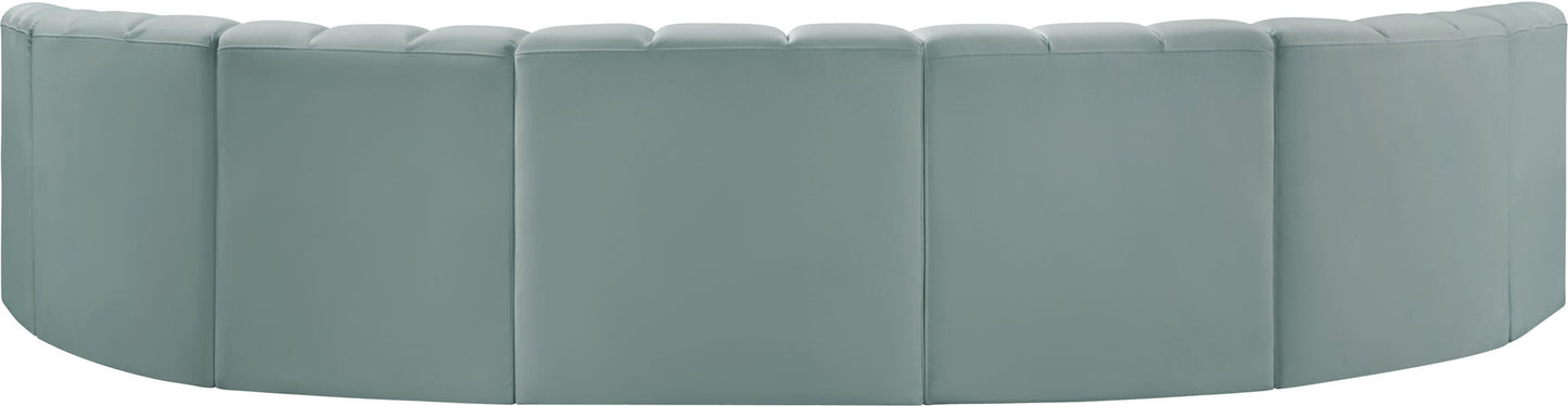 Arc - Faux Leather 7 Piece U-Shaped Modular Sofa