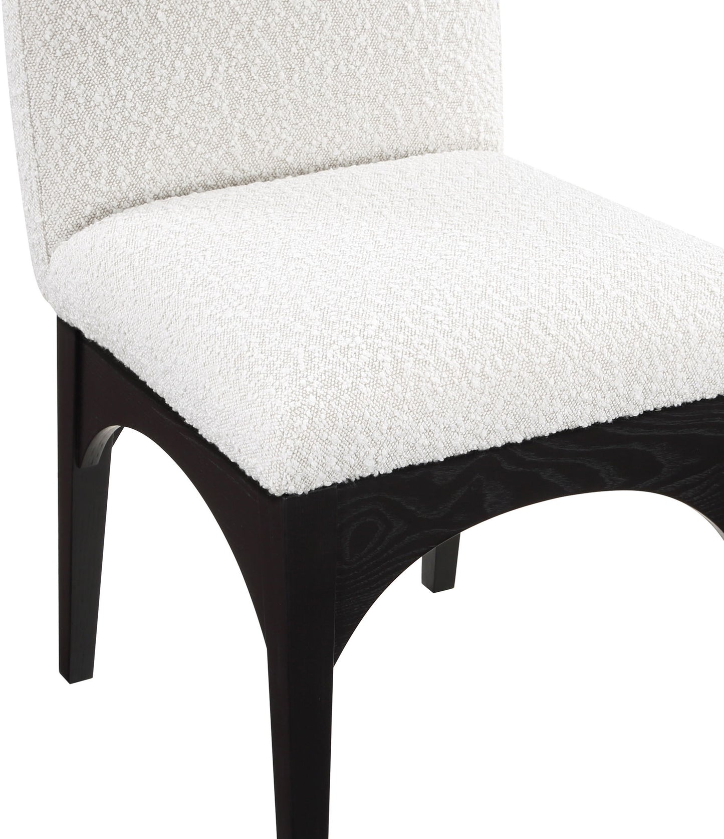 Waldorf - Boucle Dining Side Chair With Black Legs