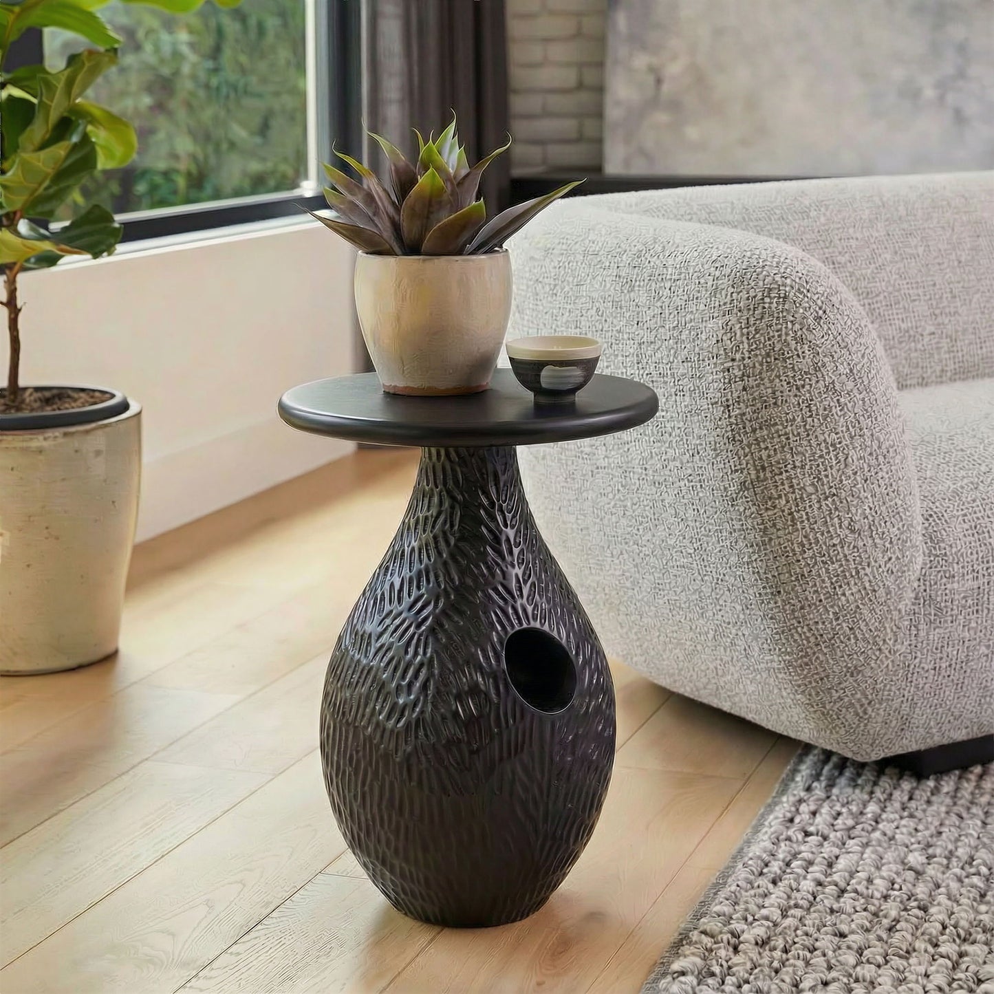 Piho - Side Table - Black