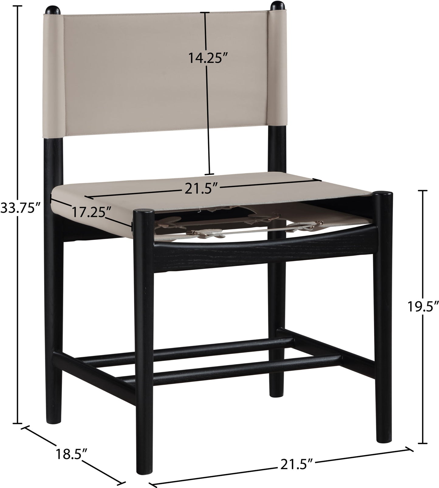 Rawlins - Dining Chair (Set of 2) - Black Frame
