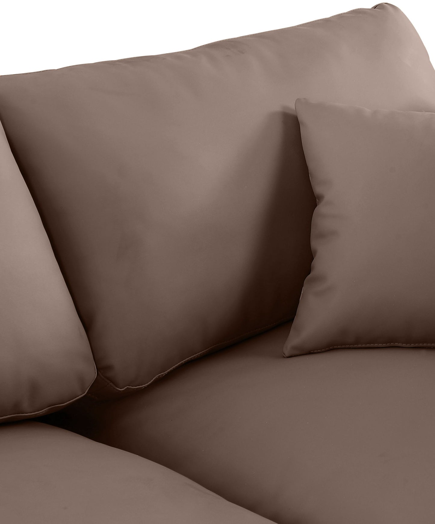 Comfy - Faux Leather Modular Armless Sofa 2 Seats