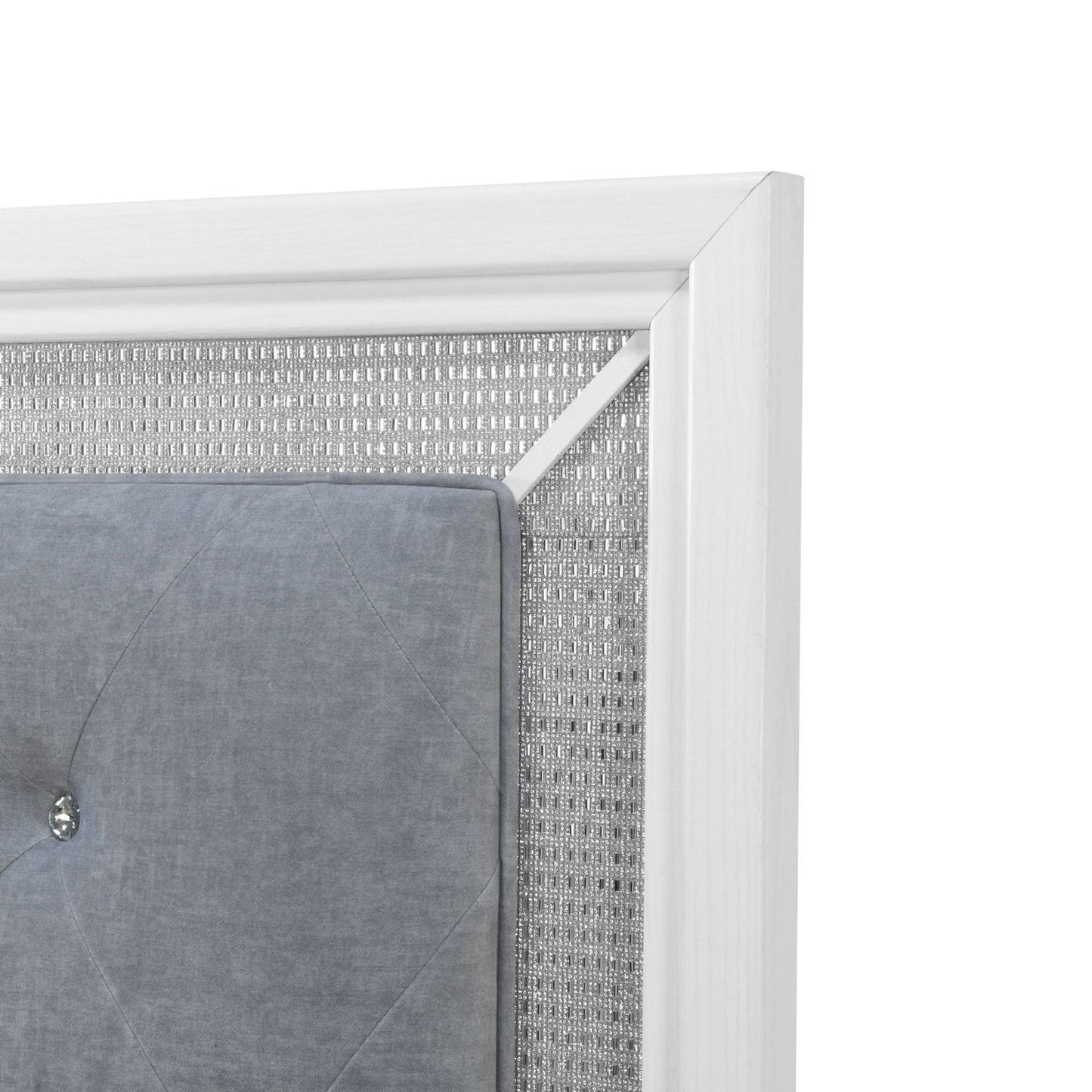 Reflections - Upholstered Panel Headboard With Lights