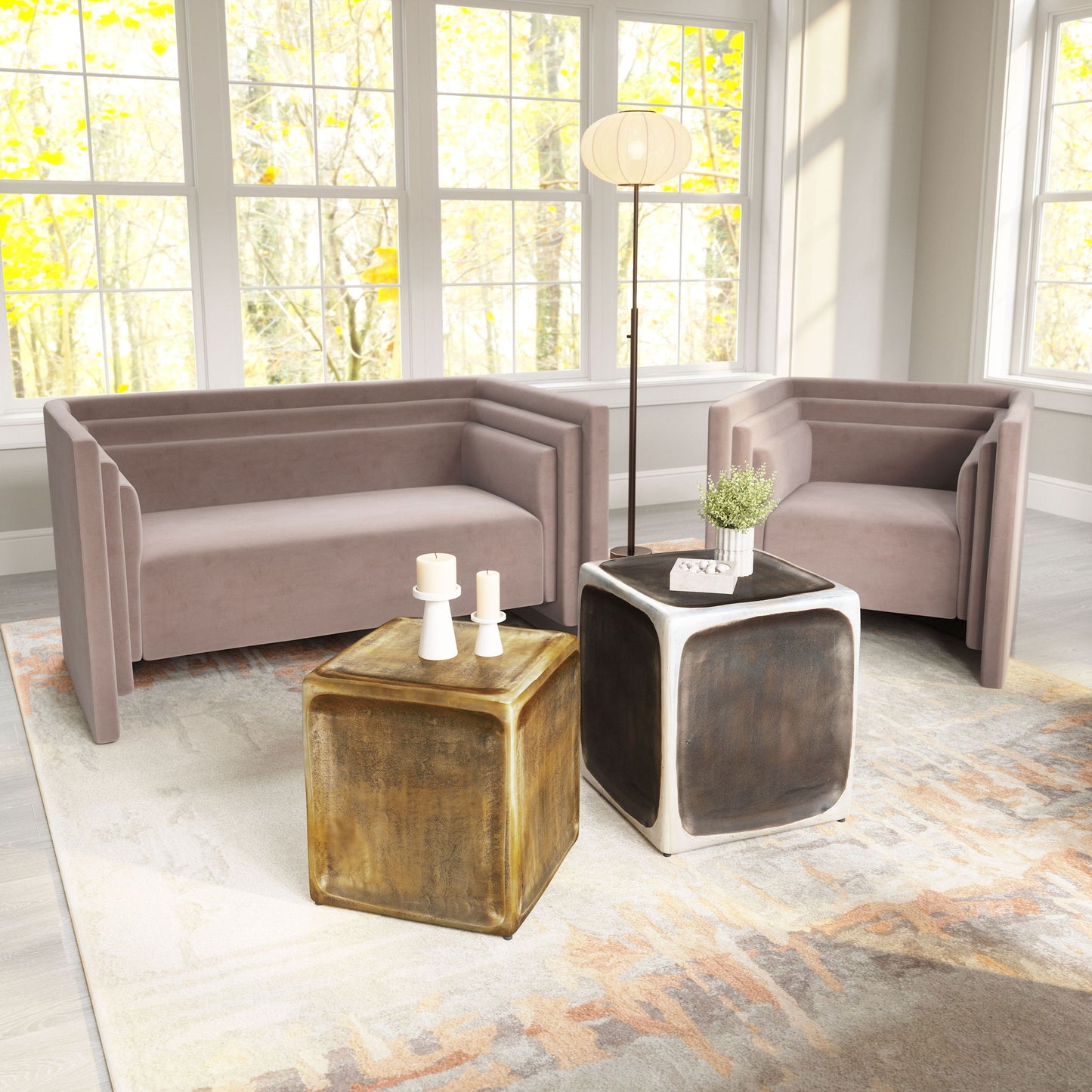 Brics - Side Tables (Set of 2) - Multicolor