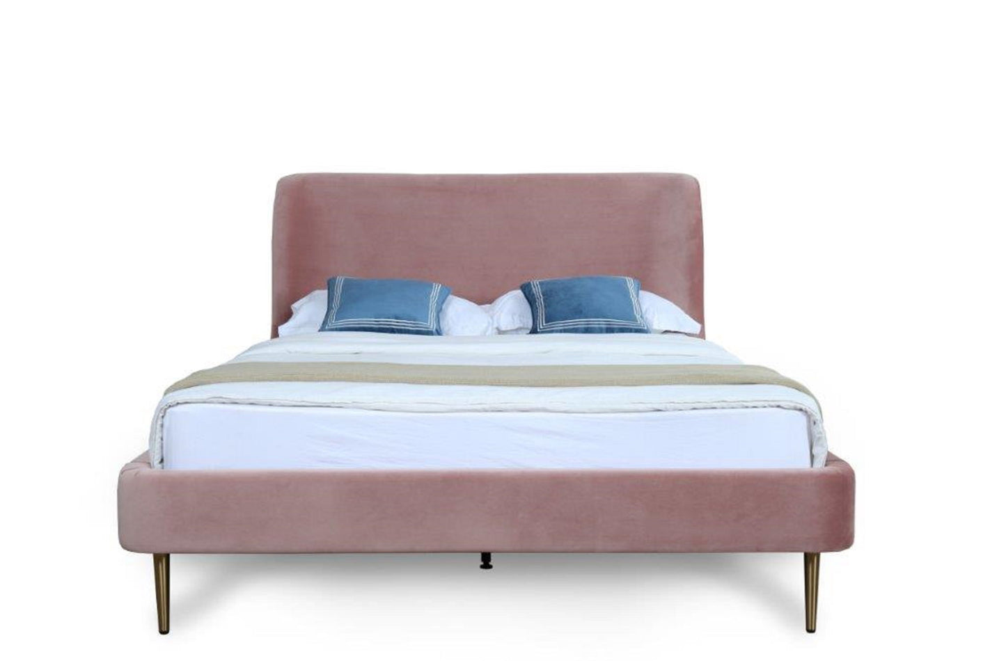 Manhattan Heather - Bed With Gold Legs