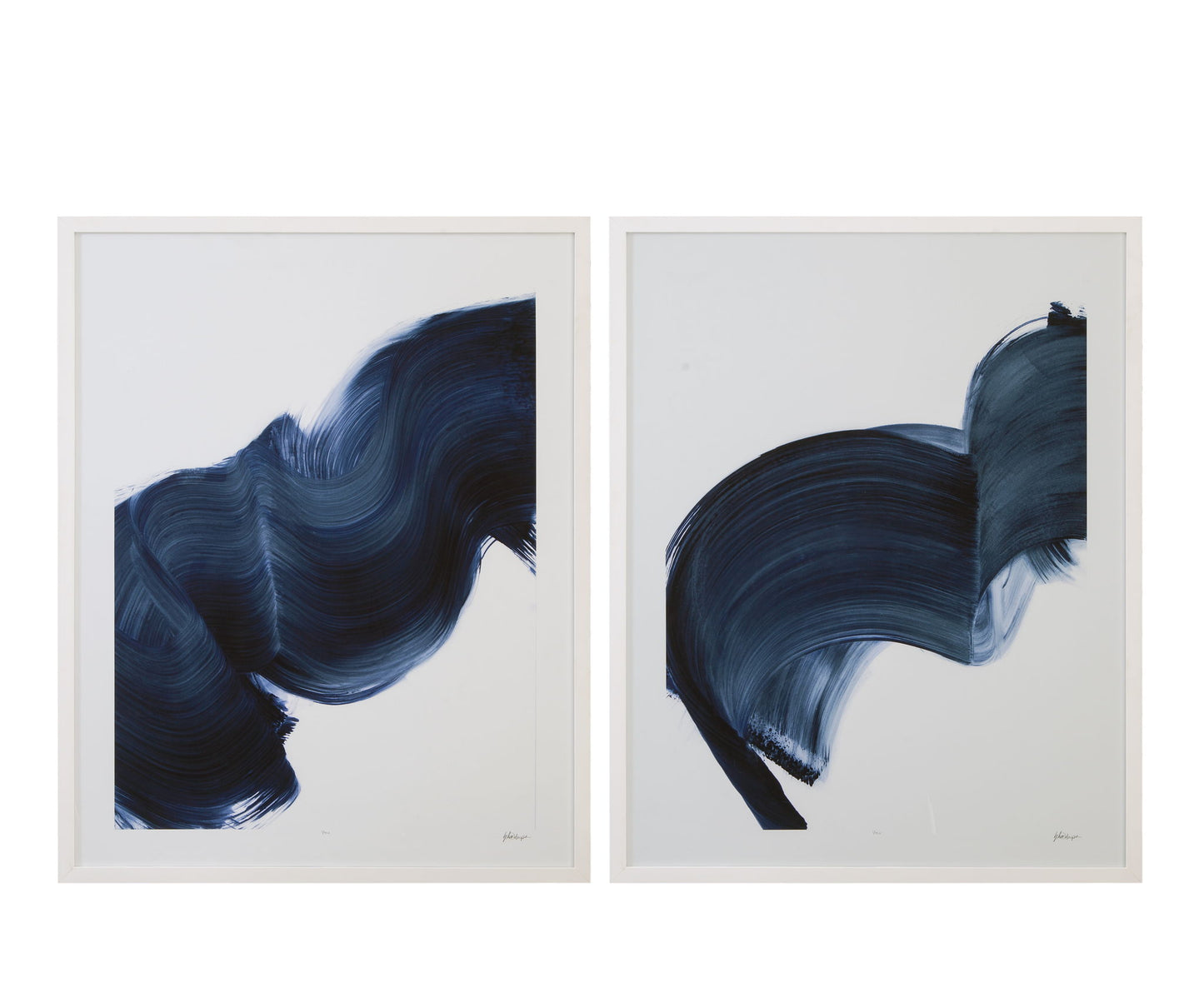 Passing Waves IV Framed Print - Blue