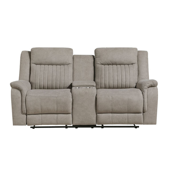 Dean Double Reclining Love Seat with Center Console