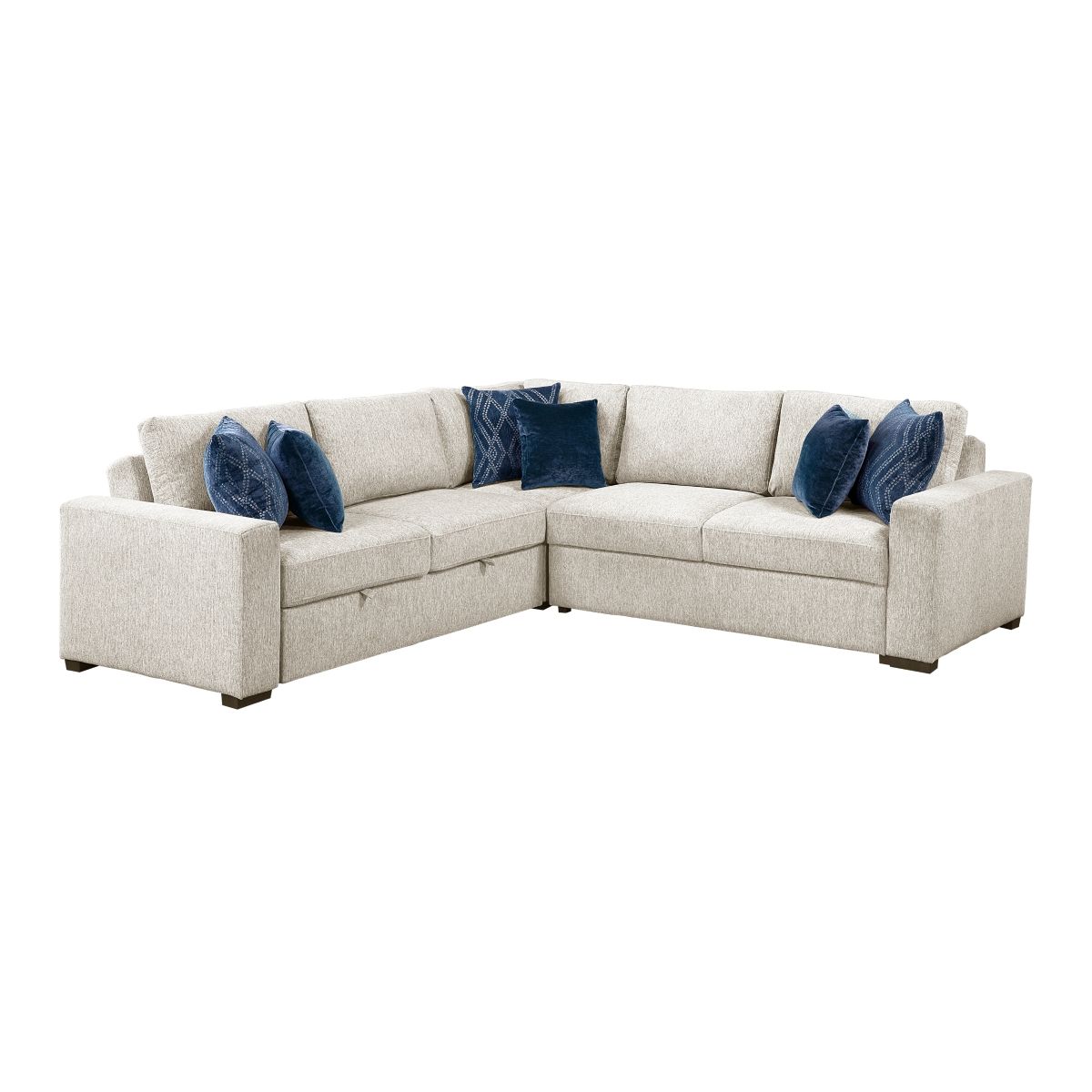 Isla 3-Piece Sectional with Pull-out Bed
