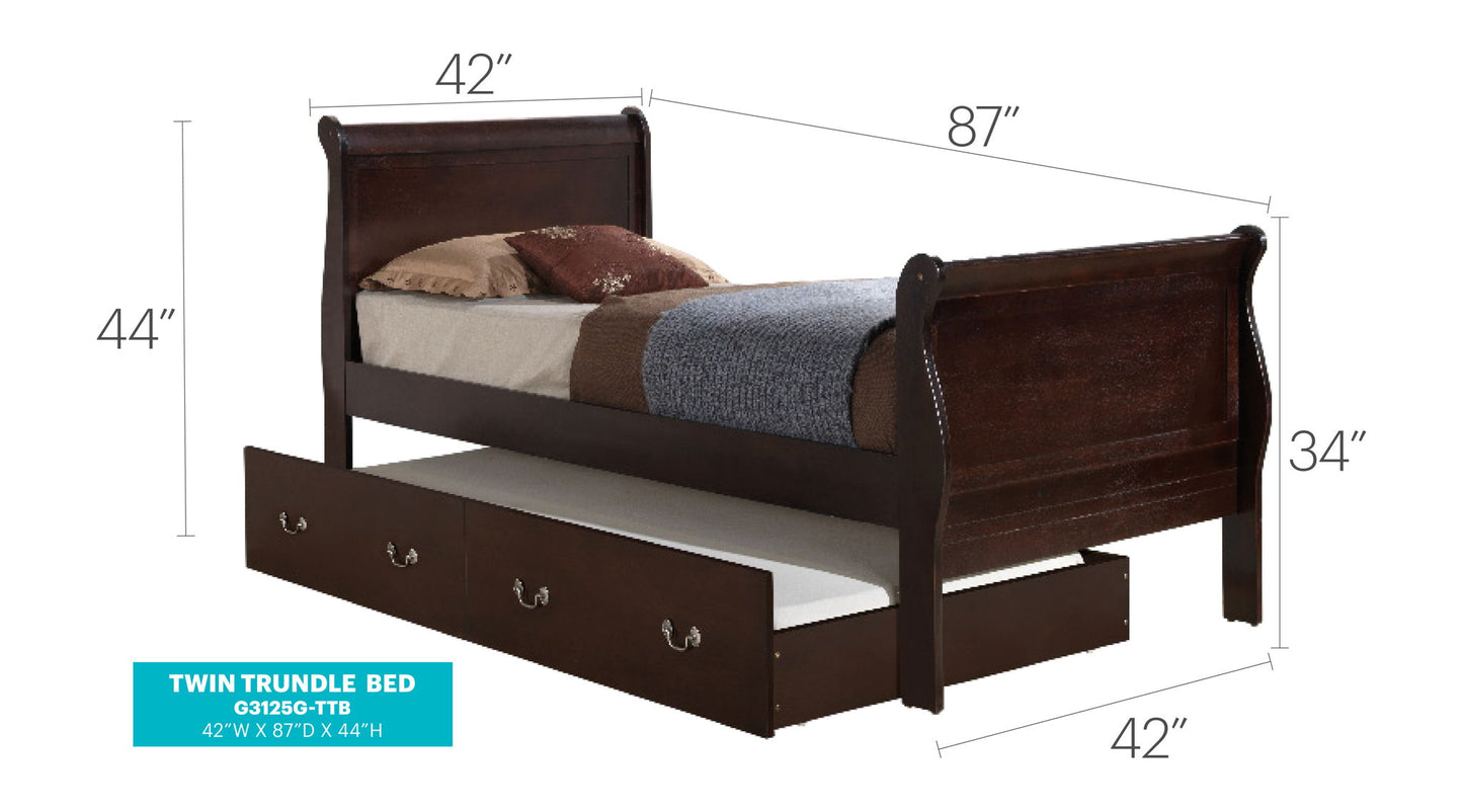 Glory Furniture - Louis Phillipe - Trundle Bed