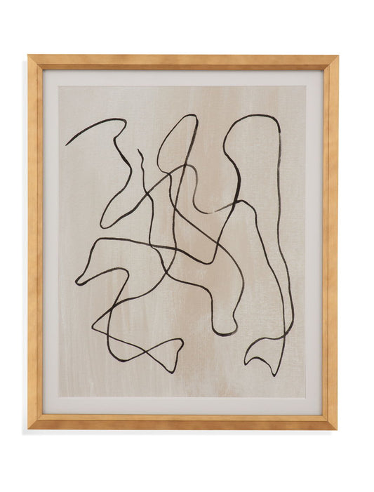 Bound III Framed Print - Light Brown