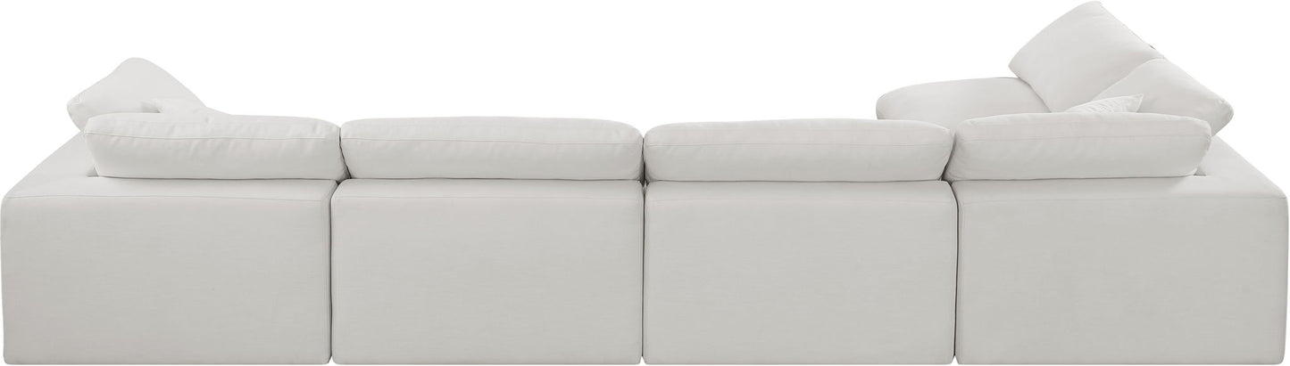 Comfy - 5 Piece Linen Modular Sectional