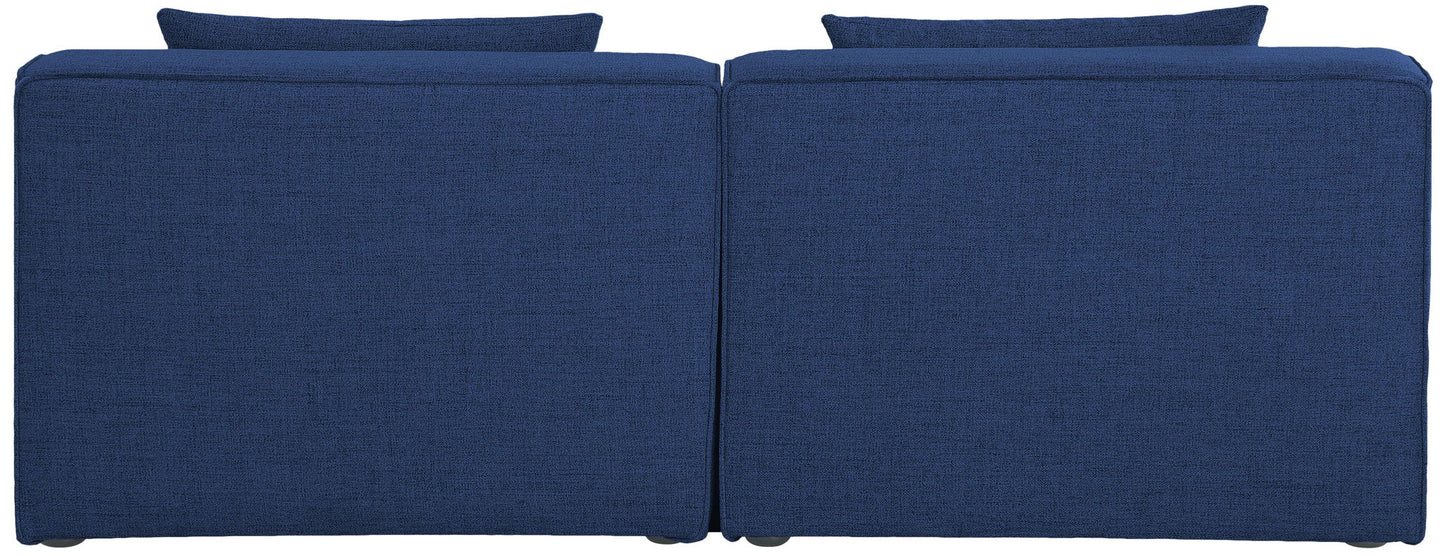 Cube - Linen Modular 2 Seat Armless Sofa